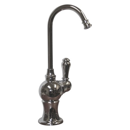 WHITEHAUS Point Of Use Cold Water Faucet W/ Gooseneck Spout, Polished Chrome WHFH3-C4120-C